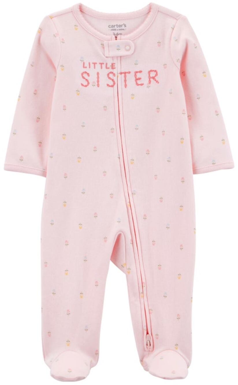 Carter's Child of Mine Baby Girl Sleep 'N Play Sleeper 6/9 Months Little Sister